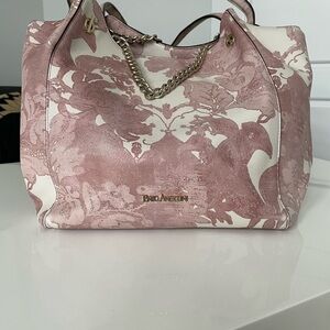 Enzo Angiolini Pink Floral Patterned Tote Bag